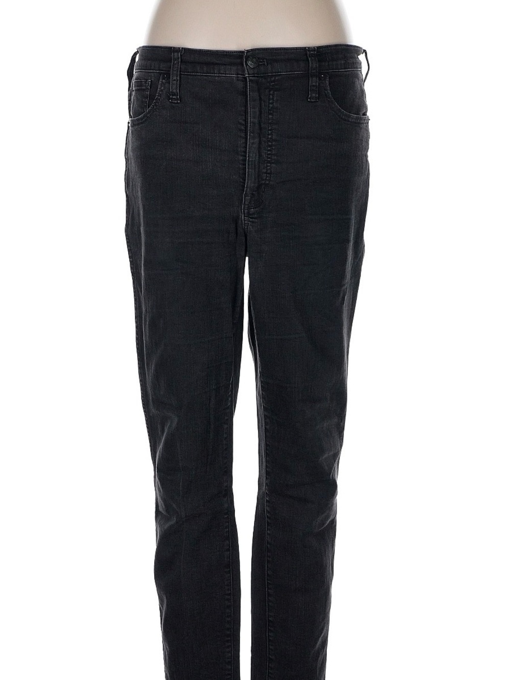 Madewell Slim Straight Black Jeans
